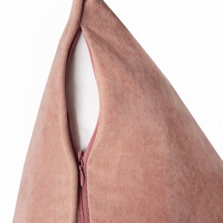 Decorative pillowcase "Tina", size 45x45 cm, light pink color-1