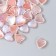 Decor for creativity Plastic "Hearts with brilliance" set of 40 pcs of translated red 0.8x0.8 cm