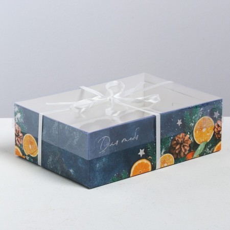 Box for Capcake "Time of Magic", 23 x 16 x 7.5 cm, New Year-1