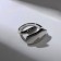 Ring "trend" plate, silver color, dimensionless
