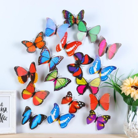 Magnet Plastic "Polored butterfly" mix 8x10 cm