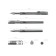 Gel handle Megapolis Gel, node 0.5 mm, black ink, letter line length 500 meters, in a blister