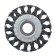 Metal brush for ushm tundra, twisted wire, flat, landing 22 mm, 100 mm