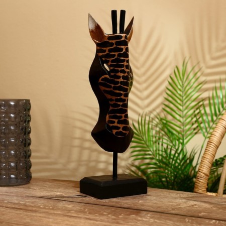 Mask "Zebra" on a stand, Albezia 40 cm