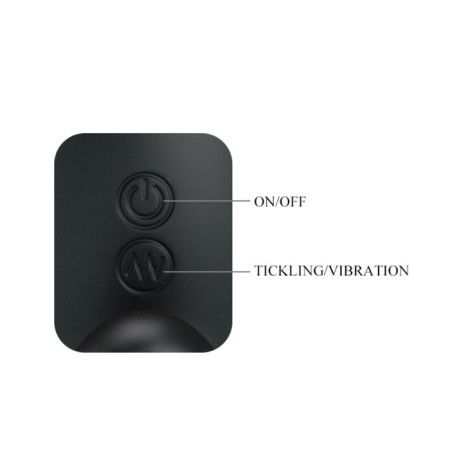 Prostate massager Pretty Love, 7 vibration modes, 4 stroke modes, 11 x 3 cm, black-5