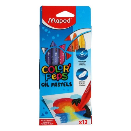 Oil Pasteel Baby 12 colors, Maped Oil Pastel, triangular case-4