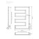 Electric towel Indigo Rodos, 800x500 mm, timer, hidden installation, black