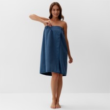 Ethel towel, col. Blue, wives. Pareo 75x150 cm, 100% polyester, 300 g/m2