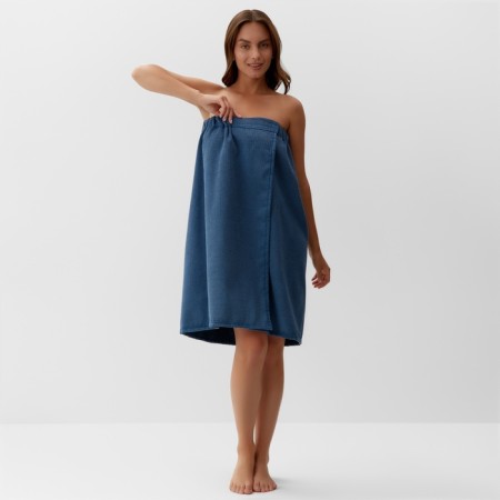 Ethel towel, col. Blue, wives. Pareo 75x150 cm, 100% polyester, 300 g/m2