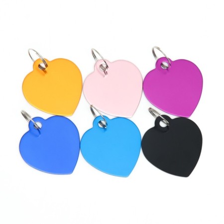 Tarry under the gravity "heart" 3 x 3 cm, packaging 6 pcs, mix-3