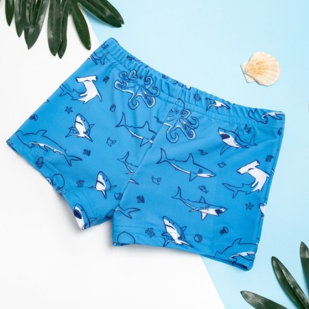 Bathing swimming trunks for the boy KAFTAN “Underwater World” Growth 86-92 (28), Blue color