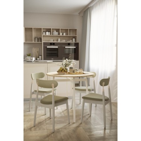 Dining table "Medison", 800 × 800 × 720 mm, support metal, color of the oak sanremo
