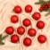 Set of balls plastic D-6 cm, 12 pcs "Glitter chain" red