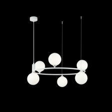 Suspension lamp Maytoni Mod013PL-06W, 6xG9, 25W, 58x58x184 cm, white color