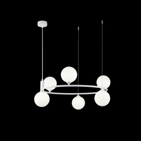 Suspension lamp Maytoni Mod013PL-06W, 6xG9, 25W, 58x58x184 cm, white color