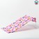 Mill for bathing from a flannel, for a girl, pink, yellow color, mix drawing