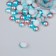 Decor "Semiobusins ​​and rhinestones. Blue gradient" d = 6 mm 10 g 200 pcs 5x2.5 cm, mix