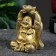 Figure "Hothee with Assigning" aged gold, 7x5x4cm