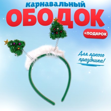 New Year's rim "Christmas tree" + gift, for the New Year