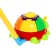 Qatalka on the Buke stick, spins, rings, colors mix