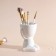 Interior subject "Mr. Green" A lover of silence 11.1*9.7*8.5 white ceramics