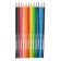 Pencils 12 colors Carioca, hexagonal, bright shockproof stress 3.0 mm, cardboard packaging