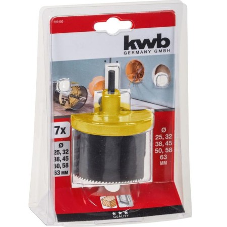 Crown Pile Set KWB, 25-63x40 mm, steel MK75, drill D = 6 mm, 7 pcs-1