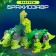Robot "League of dinobots. Brachiosaurus ", transforms, with metal elements, green color