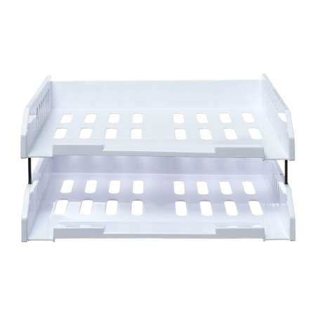 A set of paper trays is horizontal sity, set 2 pieces, on metal rods, white-10