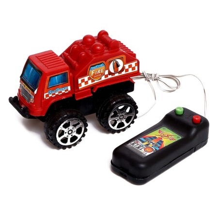The Stroytechnics machine, at remote control, works from batteries, mix-7