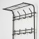 The rack in the hallway "Constant", 69 × 26 × 183 cm, black color