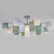 Ceiling Lamp EUROSVET PASTEL 60152, E14, 17x40W, 1070x1070x460 mm, chromium color