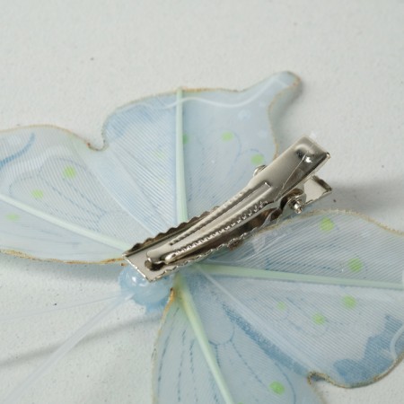 A butterfly for decor and floristry, on a clothespin, plastic, mix, 1 pc., 7 x 6 x 1 cm-1