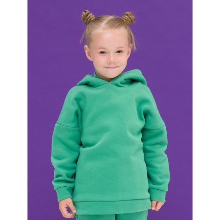 Children's sweatshirt, height 110 cm, green color-2