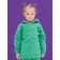 Children's sweatshirt, height 110 cm, green color