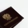 Cover for certificates, brown color