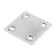 The plate fastener tundra Krep, 48x48x1.2 mm, zinc, in packaging 1 pc.