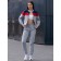 Female Female Suit, size 48, gray color, red color