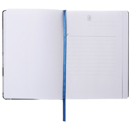 Notepad A5 96 sheets in a cage, Cosmic Eucalyptus, solid cover, matte lamination, soft-tach, selective varnish, elastic band, lies, lanca, block 70 g/m2-2