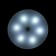 Two -tone lamp with a motion sensor., 6 LED, 2.5 watts, from battery. bat., 3000k+6000k, white