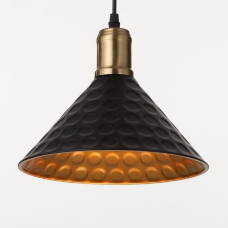 Bayerlux lamp "Cheka" E27 40W black-gold 24x24x17-117 cm-2