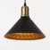 Bayerlux lamp "Cheka" E27 40W black-gold 24x24x17-117 cm