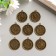 Decor for creativity Metal "Clock with Roman numbers" bronze 2.1x1.8 cm