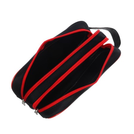 Penal soft 2 compartments, 100 x 220 x 70 mm, voluminous, "black-red"-3