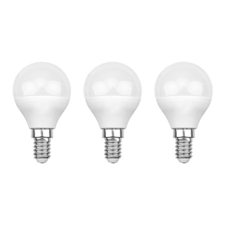 LED LED ball (GL) 7.5W E14 713LM 6500K Cold light (3 pcs/unit) rexant