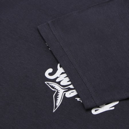 T-shirt for a boy, dark gray color, height 128 cm-2