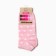 Women's socks shortened "peas", pink color, rr 23-25