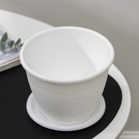Pot with the Podon "Rosalia", 1.2 l, the color is white-2