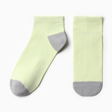 Women's socks shortened, light/gray color, size 23 (35-37)