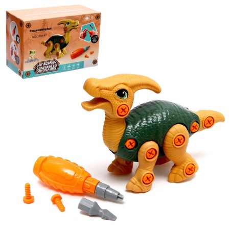 The designer of the screw "parasaurolof", with a screwdriver, 28 elements